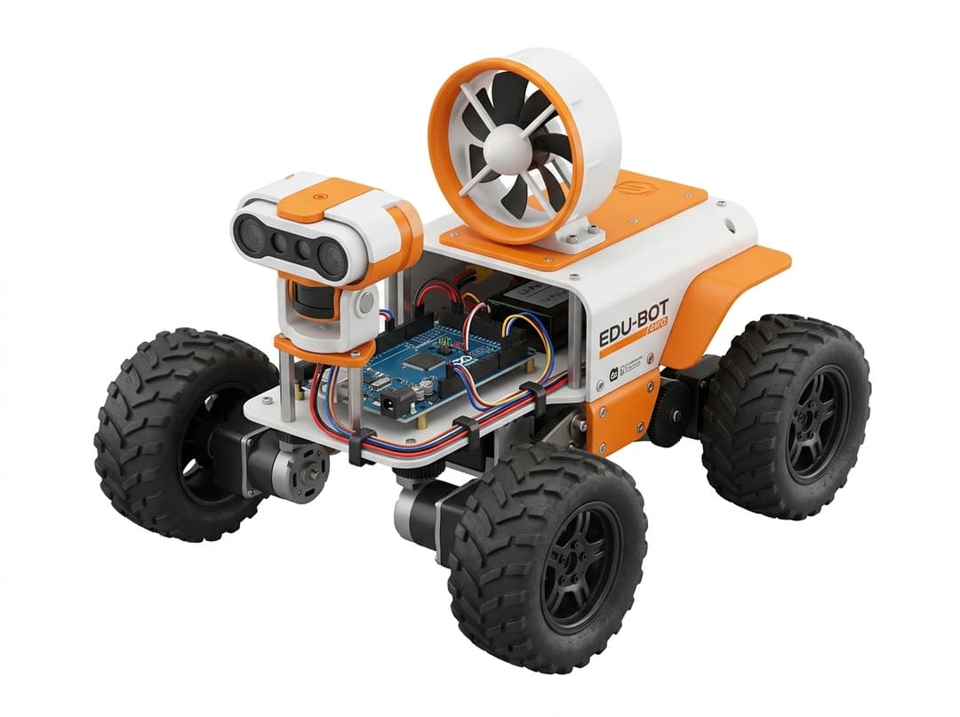 4-wheel smart robotics rover — MS Innovations Academy hardware kit